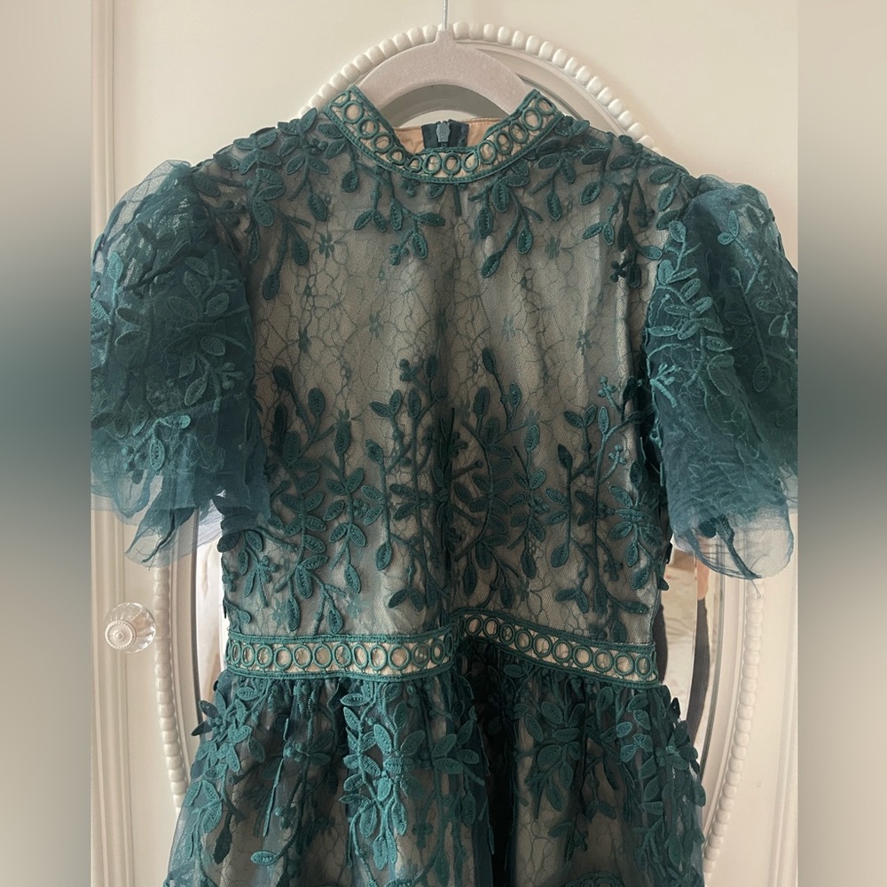 Ivy city co Sicily green beautiful dress size 9/10